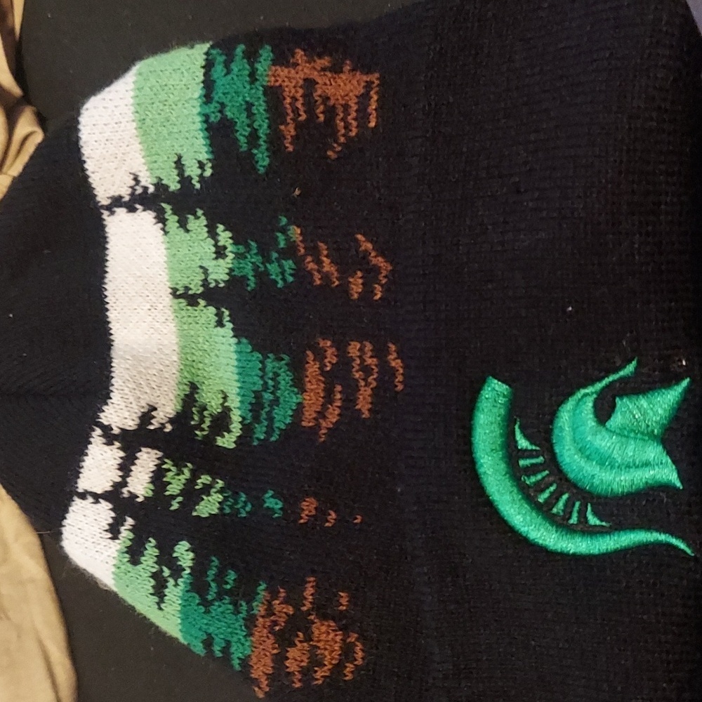 Sick retro outdoorsy landscape michigan state university beanie